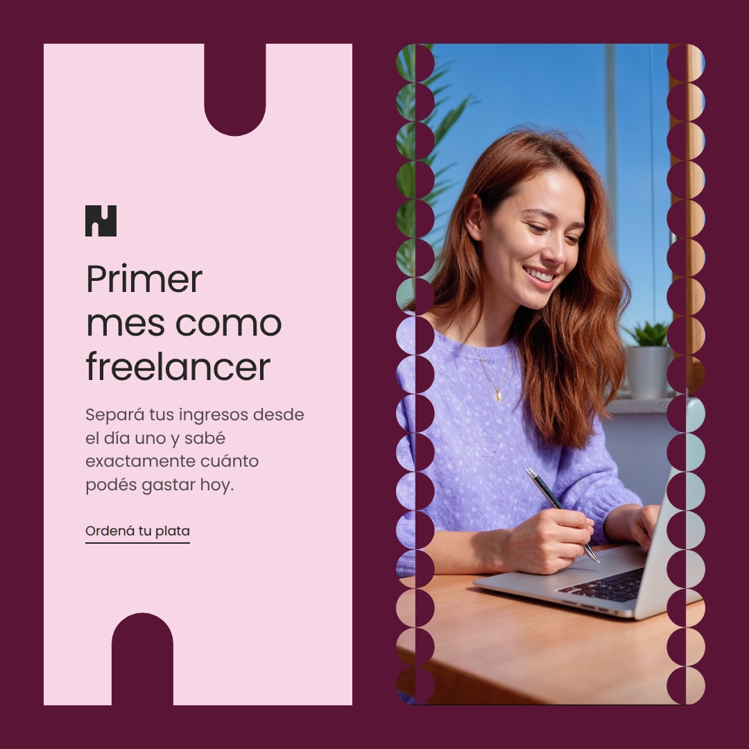 Primer mes como freelancer — Square · 1080×1080